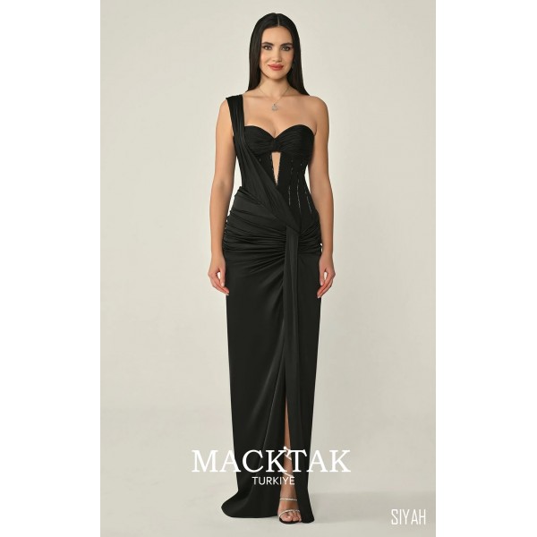 Tek omuz Uzun 7008 Abiye Elbise