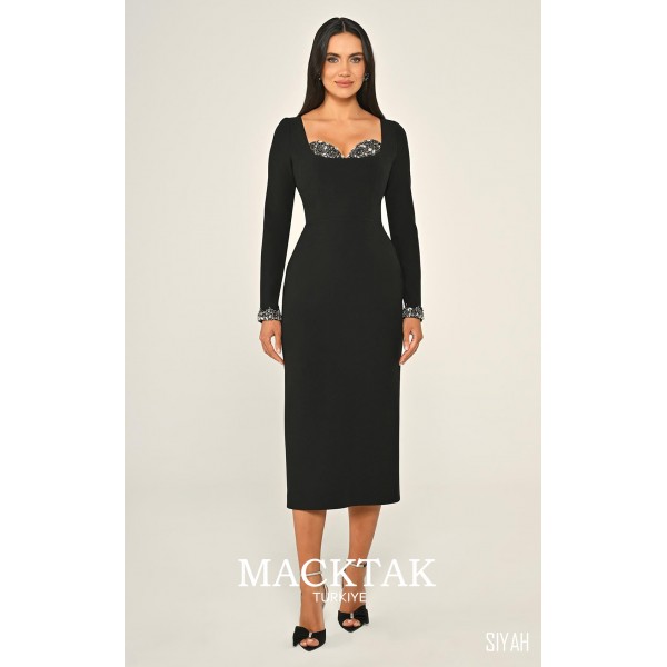 Uzun Kollu 7000 Abiye Elbise