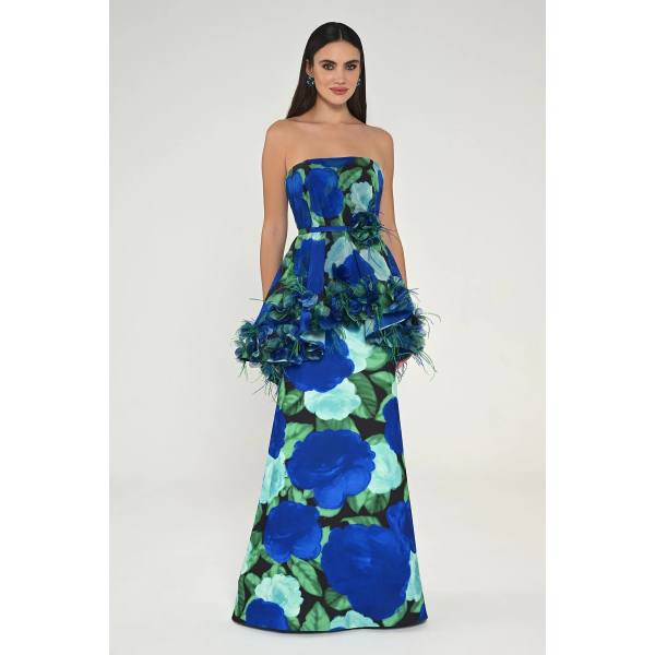 Straplez 6703 Abıye Elbise