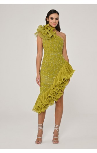 Tek Omuz 6633 Abiye Elbise