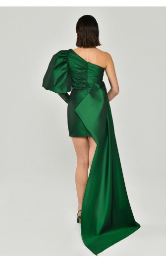 Tek Balon Kol 6085  Abiye Elbise