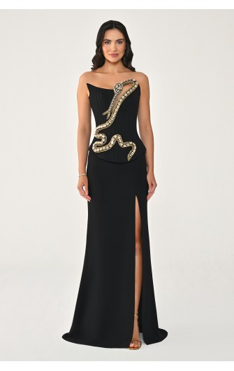 Taşlı Yılan Aksesuarlı 7444...