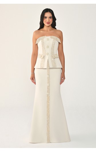 Düğmeli Payet Detaylı 7195...