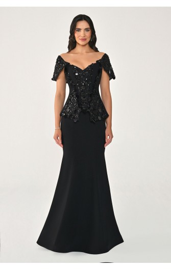 Düşük Omuz Üstü Payetli...